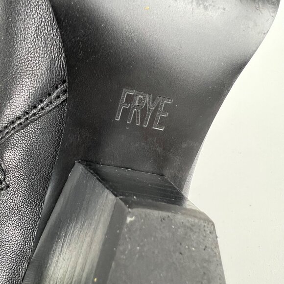 Frye Womens Reina Western Ankle Booties Black Leather Pointy Toe Boots size 9M - Picture 15 of 16